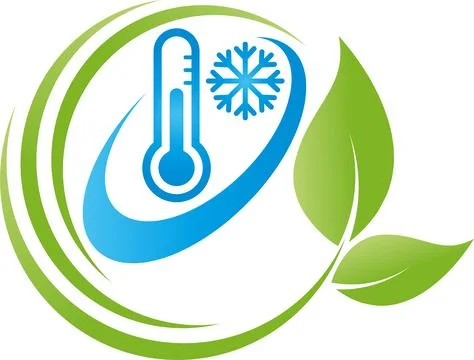 Snowflake, Thermometer, Air Conditioner, Temperature, Logo, Icon Stock Illustration