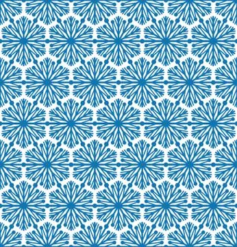 Snowflake tile pattern Winter holiday ornament Geometric texture Stock Illustration