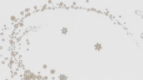 Snowflake Trail on Alpha Stock Footage 255629411