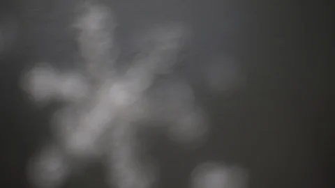 Snowflake transition from blur to sharpness and back Stock Footage 105662029