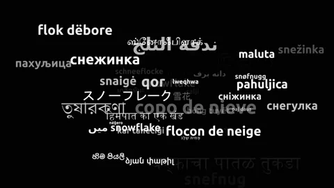 Snowflake Translated in 44 Worldwide Languages Endless Looping 3d Zooming Wor Video stock 145202024