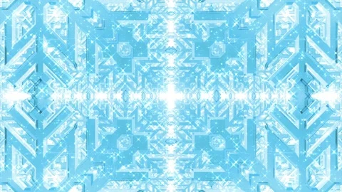 Snowflake Tunnel Pattern Video stock 145486408
