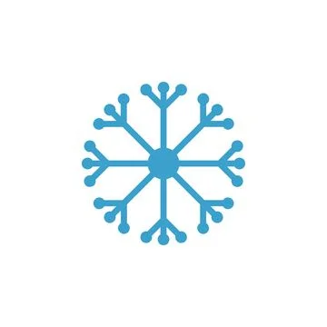 Snowflake vector clip art isolated on white background Stock Illustration