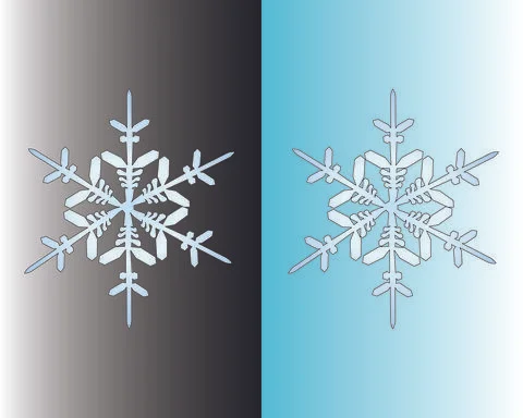 Snowflake Vector file | Any changes can be possible Illustrazione stock