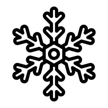 Snowflake Vector Icon Design Illustration Stock Illustration