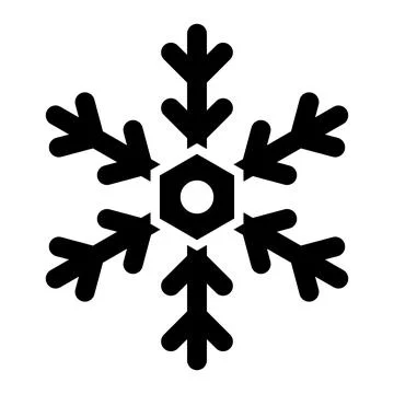 Snowflake Vector Icon Design Illustration Stock Illustration