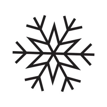 Snowflake vector icon. Stock Illustration