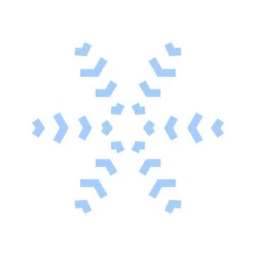 Snowflake vector icon Stock Illustration