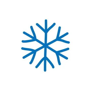 Snowflake vector icon Stock Illustration