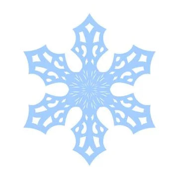 Snowflake vector icon Stock Illustration