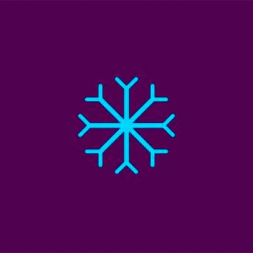 Snowflake vector icon. Snow pictogram. Winter symbol Illustrazione stock