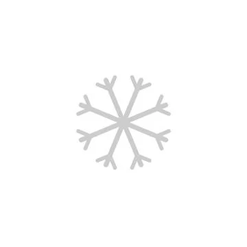 Snowflake vector icon. Snow pictogram. Winter symbol Stock Illustration