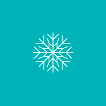 Snowflake vector icon. Snow pictogram. Winter symbol Stock Illustration