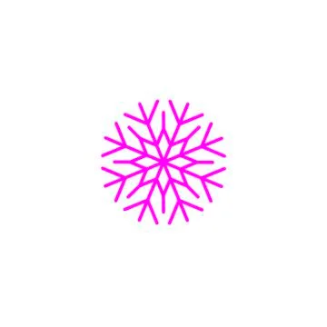 Snowflake vector icon. Snow pictogram. Winter symbol Illustrazione stock