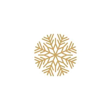 Snowflake vector icon. Snow pictogram. Winter symbol Stock Illustration