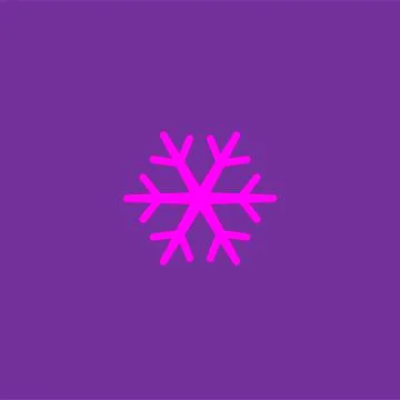 Snowflake vector icon. Snow pictogram. Winter symbol Stock Illustration