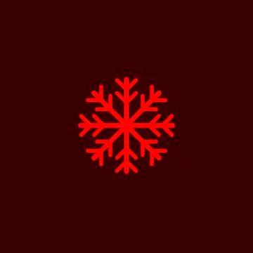 Snowflake vector icon. Snow pictogram. Winter symbol Stock Illustration
