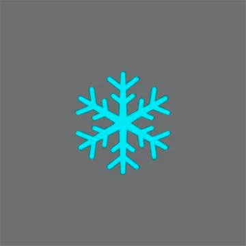 Snowflake vector icon. Snow pictogram. Winter symbol Stock Illustration
