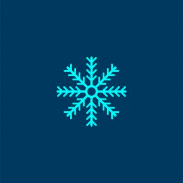 Snowflake vector icon. Snow pictogram. Winter symbol Stock Illustration