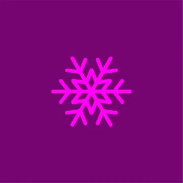 Snowflake vector icon. Snow pictogram. Winter symbol Stock Illustration