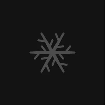 Snowflake vector icon. Snow pictogram. Winter symbol Illustrazione stock