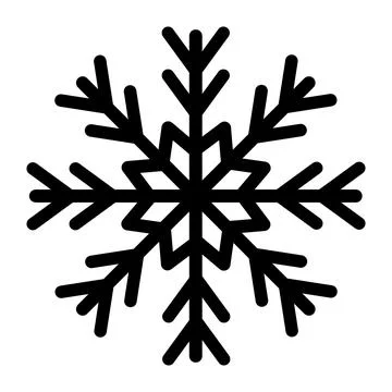 Snowflake vector icon. Winter sign Stock Illustration