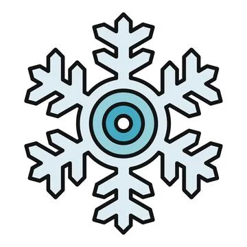 Snowflake vector illustrating winter ice and cold weather Stock Illustration
