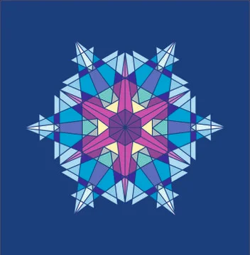 Snowflake vector Stock Illustration