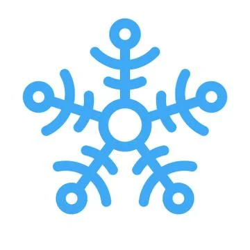 Snowflake vector illustration Stock Illustration