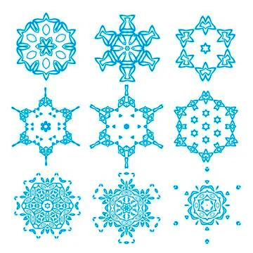 Snowflake vector illustration Stock-Illustration