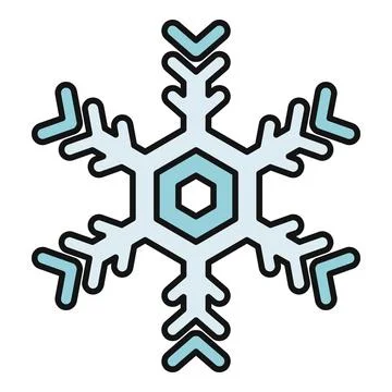 Snowflake vector illustration representing winter cold season Stock Illustration