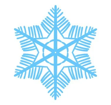 Snowflake vector illustration. Winter simbol. Snow icon Stock Illustration