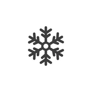 Snowflake Vector isolated on white background. Stock Illustration