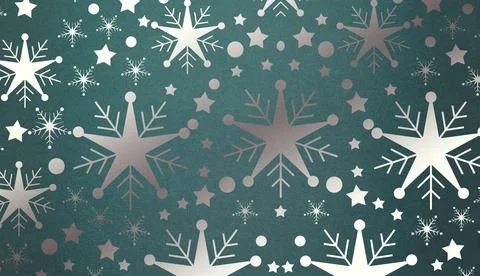 Snowflake wallpaper pattern Illustrazione stock