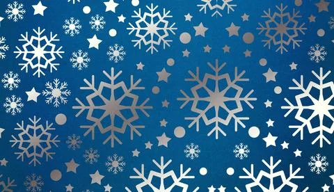 Snowflake wallpaper pattern Illustrazione stock