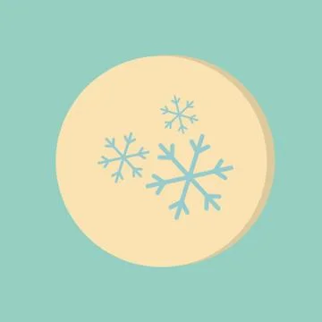Snowflake the weather icon Stock Illustration