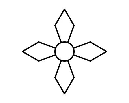 Snowflake, weather sign - vector linear picture for coloring, logo or pictogram. Illustrazione stock
