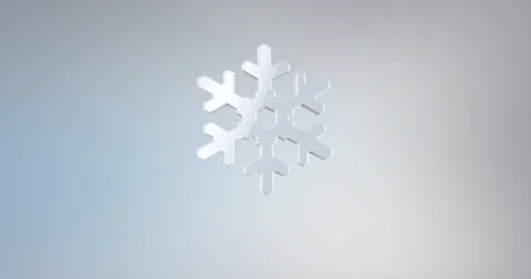 Snowflake White 3d Icon Stock Footage 67952522