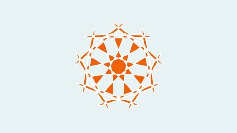 Snowflake on white abstract background with ornament Stock Footage 303399614