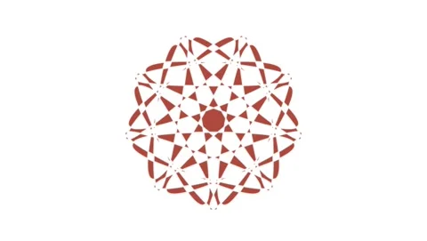 Snowflake on white abstract background with ornament Stock Footage 303399627