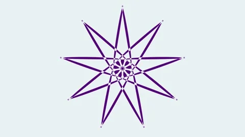 Snowflake on white abstract background with ornament Stock Footage 303400747
