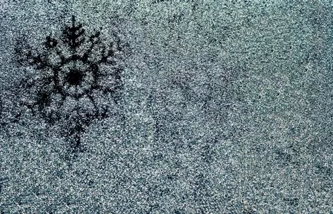 Snowflake. Winter background. Stock Photos