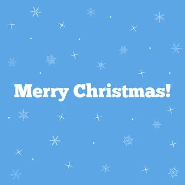 Snowflake winter card. Design element. Flat vector illustration Stock Illustration