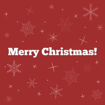 Snowflake winter card. Design element. Flat vector illustration Stock Illustration