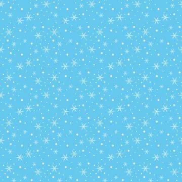 Snowflake on winter gray sky background. Christmas vector pattern design for Stock Illustration