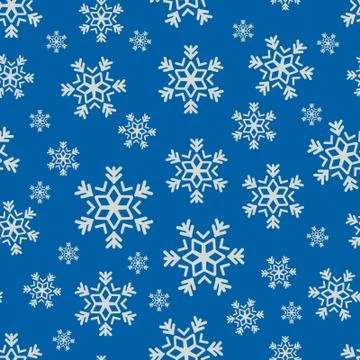 Snowflake winter pattern Stock Illustration