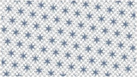 Snowflake Winter Seamless Pattern with Dots イラスト素材