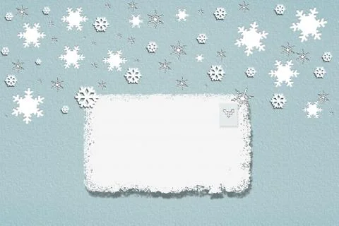 Snowflake winter set illustration Stock Illustration