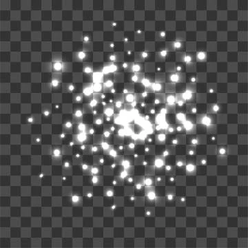 Snowflake winter sparkle lights shine Stock Illustration