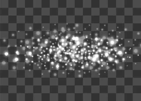 Snowflake winter sparkle lights shine Stock Illustration